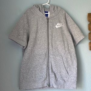 Nike Short sleeve zip up hoodie